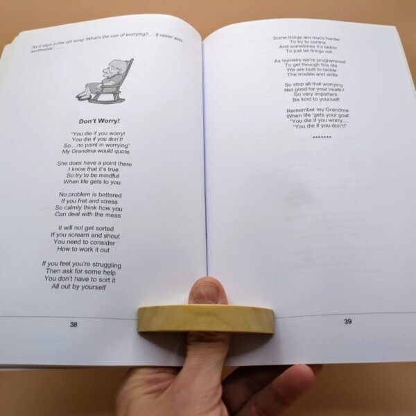 Wooden Thumb Page Holder