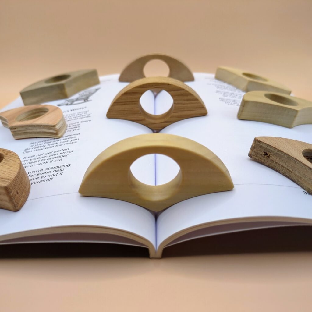Wooden Thumb Page Holder