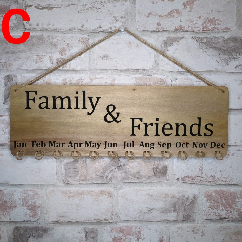 Family & Friends Birthday Calendar
