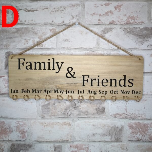 Family & Friends Birthday Calendar
