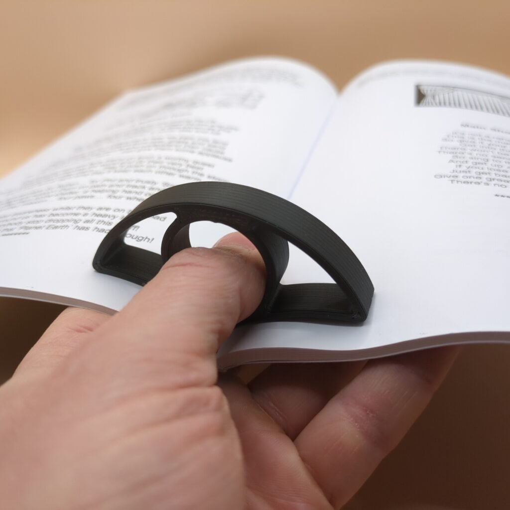 Thumb Page Holder, 3D Printed