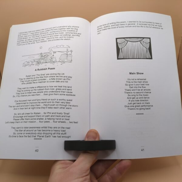 Thumb Page Holder, 3D Printed