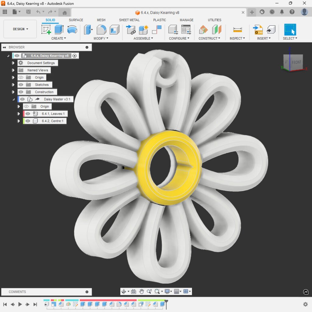 Daisy Keyring