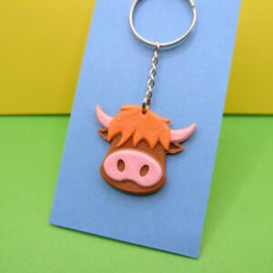 Highland Cow Keyring
